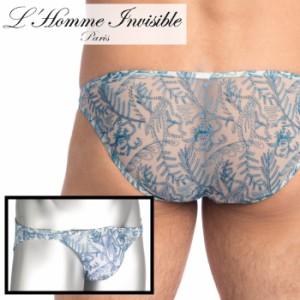 ブリーフ メンズビキニ ロームアンヴィジーブル LHomme Invisible Icy Tropics レース メッシュ ビキニブリーフ(my44-icy-021)