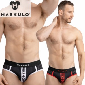 ブリーフ メンズビキニ MASKULO マスクロ SKULLA ローライズ メッシュ ブリーフ(ma-br074)