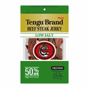 6/7〜8限定 400円OFFクーポン取得可 テングビーフジャーキー 50％減塩 93g Tengu Brand BEEF STEAK JERKY おつまみ 虎S