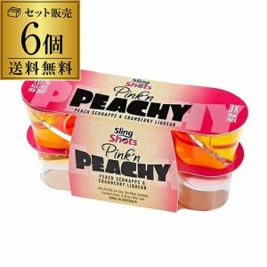 スリングショット ピンクピーチ 「ピーチシュナップス & クランベリーリキュール」 6本パック 18本（30ml×3本入が6パック）16度