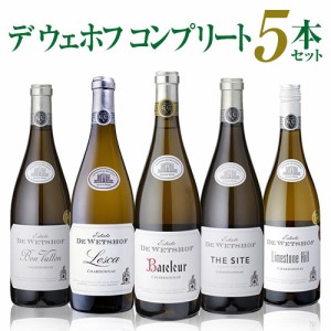 【送料無料】1本あたり4,000円(税込) デ ウェホフ 5本セット 南アフリカ プレミアムワイン 白ワイン ワインセット 飲み比べ 浜運