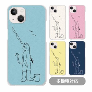 スマホケース クリアケース ハードケース 透明 猫 釣り 魚 長靴 iphone11 iphone11pro MAX iphone8 iPhoneケース プリント オシャレ かわ