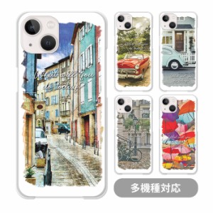 スマホケース クリアケース ハードケース 透明 街並み お洒落 オシャレ 自転車 車 iphone12 mini iphone11pro MAX iphone8 iPhoneケース 