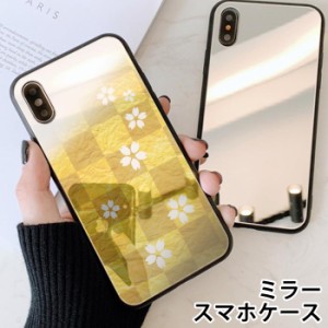 スマホケース ミラー 鏡面 ラウンド ガラス 令和 新元号 元号 ねこ 猫 iphone13 iphoneSE iphone8 TPU ガラスケース かわいい 流行 背面