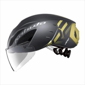  OGK Kabuto  【4966094613211】 AEROR2-G1 AERO-R2 G-1マットブラックゴールド L/XL(59-61cm)自転車 ヘルメット JCF公認 オージーケーカ