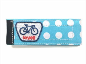 ポスト投函便 lovell  【4938402821694】 廃番lovell すそバンドV3 DOT BLUE　自転車　サイクリング　巻き込み　汚れ　防止　ズボン　パ