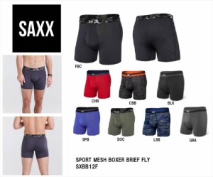 定形外 SAXX サックス SXBB12F SPORT MESH BOXER BRIEF FLY メッシュ 陰嚢分離型 ボクサーパンツ 前開き 摩擦軽減 通気性 防臭機能 吸湿