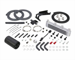  【4990852110506】 360-1300150 スーパーオイルクーラーKIT　3段コア・オイルキャッチタンク（ブラック）付 KITACO(キタコ) 