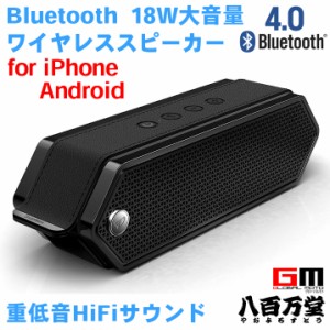 新商品発売記念限定価格★送料無料★ 18Wの大音量モデル ◆ Bluetoothワイヤレススピーカー for iPhone Android 　DreamWave Harmony ブ