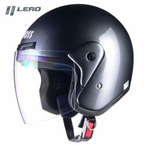 【送料無料】【LEAD(リード工業)】 【4952652007431】ガンメタ　CR-720 ジェット ヘルメット ジェットヘル フリーサイズ フリー 57ｃｍ 5