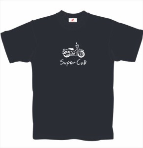 【フェイス】 2201HD01-05 【ポスト投函便発送】ホンダ スーパーカブ Tシャツ Lサイズ ブラック