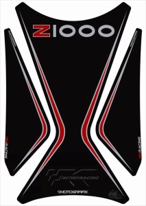 【定形外郵便】【モトグラフィックス】 【4580041217170】 MT-TK022KR タンクパッド BLK／RED Z1000 03-09