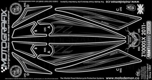 【モトグラフィックス】 【4580041205658】 MT-NK020KS ボディパッド FRONT Ninja1000／Z1000SX 11-