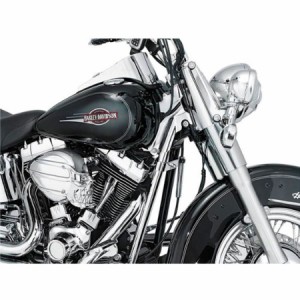  【4548916261314】 クリアキン ダウンチューブカバー クローム SOFTAIL 07-17  KURYAKYN 