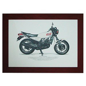 【ヤマハ(YAMAHA)】 1980 YAMAHA RZ250 A3額装　ポスター　ピンナップ QQ1SBT30411P 