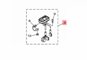 【ヤマハ(YAMAHA)】 X54-82510-10 メインスイツチアセンブリ  電動自転車 代替品番:X54-82510-11 補修部品 