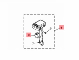 【ヤマハ(YAMAHA)】 X77-83500-00 メ−タアセンブリ  電動自転車 代替品番:X87-83500-00 補修部品 