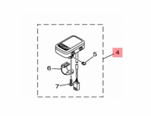 【ヤマハ(YAMAHA)】 X77-83500-20 メ−タアセンブリ  電動自転車 代替品番:X87-83500-20 補修部品 