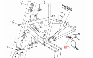 【ヤマハ(YAMAHA)】 X77-8A8J0-00 キーアセンブリ  電動自転車 代替品番:X87-8A8J0-00 補修部品　鍵　カギ　キー