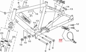 【ヤマハ(YAMAHA)】 X87-8A8J0-00 キーアセンブリ  電動自転車 補修部品　鍵　カギ　キー