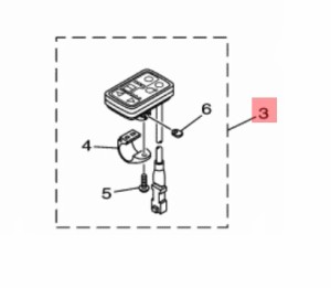 【ヤマハ(YAMAHA)】 X93-82510-20 メインスイツチアセンブリ  電動自転車 【代替品番：X93-82510-22 】 補修部品 