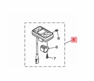 【ヤマハ(YAMAHA)】 X96-82510-01 メインスイツチアセンブリ  電動自転車 代替品番:X96-82510-02 補修部品 