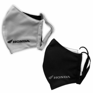 定形外 【Honda (ホンダ)】   HONDA ライディングギア ロゴプリント マスク ホンダウィング 黒 白 ブラック ホワイト レディース メンズ 