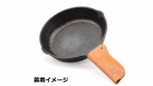 【KIJIMA(キジマ)】 【4934154510428】 ZK3-20005BR K3　スキレットハンドルレザーカバー　6.5inch　BROWM