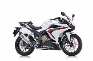 【アールズギア】 【4582329788556】 r's gear CBR400R（’16〜18、19〜）リアルスペック シングル Type S チタンポリッシュ RH41-01ST