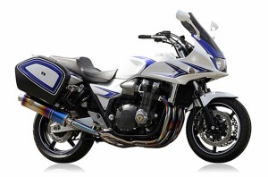 【アールズギア】 【4582329785593】 r's gear CB1300ST（'10〜） ワイバン シングル オーバルチタンポリッシュ WH12-01OT