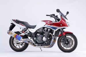 【アールズギア】 【4582329788051】 r's gear CB1300SF/SB（'18〜'20） ワイバン ツイン クロスオーバルチタンドラッグブルー WH32-02XD