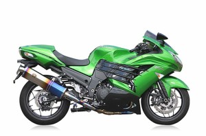 【アールズギア】 【4582329786132】 r's gear Ninja ZX-14R（'12〜'15） ワイバン シングル クロスオーバルチタンドラッグブルー WK22-0