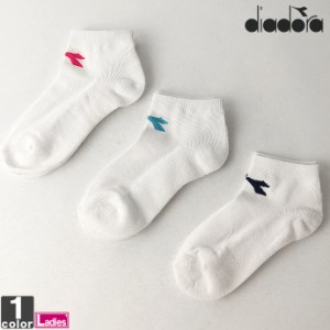 靴下 ディアドラ DIADORA レディース DAS0740 ショートソックス 3足セット 2101 スポーツソックス