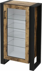 コレクションケース キャビネット ガラス ショーケース アンティーク 薄型 フィギュア ディスプレイ 棚 ケース ラック コンパクト 5段 幅