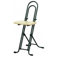 高さ調節 昇降 低姿勢 立ち仕事 中腰 作業 椅子 ナチュラル ブラック 日本製 完成品 ( 折りたたみ 折り畳み  低い 低い椅子 チェア チェ