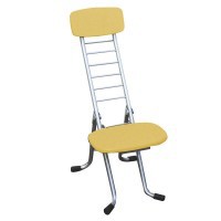 高さ調節 昇降 低姿勢 立ち仕事 中腰 作業 椅子 折りたたみ ナチュラル/シルバー 日本製 完成品  低い 低い椅子 折り畳み  低い 低い椅子