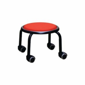 低い 椅子 ローチェア 作業椅子 キャスター付き ガーデニング オフィスチェア キッチン ローキャスター レッド/ブラック