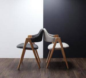 ダイニングチェア 2脚 椅子 おしゃれ 北欧 安い アンティーク 木製 シンプル ( 食卓椅子 ) 座面高45 ファブリック 背もたれ 肘付き シー