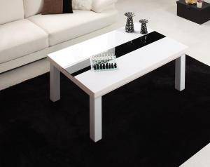 こたつテーブル コタツ ローテーブル センターテーブル 安い 木製 ちゃぶ台 長方形 75×105 4人 大きい 約 高さ40 ガラス 鏡面 高級 シン