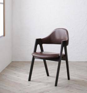 ダイニングチェア 2脚 椅子 おしゃれ 北欧 安い アンティーク 木製 シンプル ( 食卓椅子 ) 座面高43 座面低め ロータイプ レザー 合皮 完