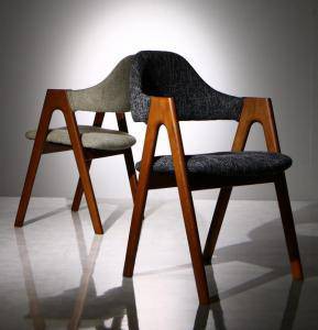 ダイニングチェア 2脚 椅子 おしゃれ 北欧 安い アンティーク 木製 シンプル ( 食卓椅子 ) 座面高45 ファブリック 完成品 背もたれ 肘付