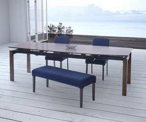 ダイニングテーブルセット 4人用 椅子 ベンチ おしゃれ 伸縮式 伸長式 安い 北欧 食卓 4点 ( 机+チェア2+長椅子1 ) 幅140-240 デザイナー