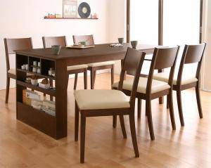 ダイニングテーブルセット 6人用 椅子 おしゃれ 伸縮式 伸長式 安い 北欧 食卓 7点 ( 机+チェア6脚 ) 幅135-170 デザイナーズ クール ス