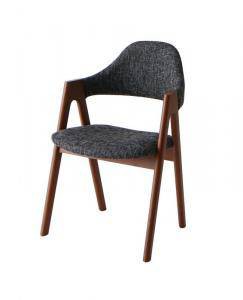 ダイニングチェア 2脚 椅子 おしゃれ 北欧 安い アンティーク 木製 シンプル ( 食卓椅子 ) 座面高45 ファブリック 完成品 背もたれ 肘付