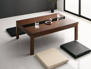 こたつテーブル コタツ ローテーブル センターテーブル 安い 木製 ちゃぶ台 4尺 長方形 80×120 4人 ロング 大きい 約 高さ40 ガラス 高