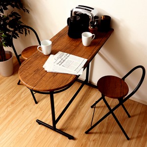 ブラウン 茶色/ ブラック 黒 コーヒーテーブル チェア セット チェアー カフェテーブル ラウンジテーブル ミーティングテーブル バーテー