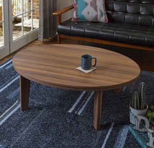 こたつテーブル コタツ ローテーブル センターテーブル 木製 北欧 応接 ローデスク 4人 大きい 楕円形 可愛い 姫系 モダン レトロ 105×7