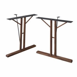 脚 単品 2脚 ダイニングテーブル おしゃれ 安い 北欧 食卓 テーブル モダン デスク 机 会議用テーブル ウォールナット ブラウン 約 幅66 