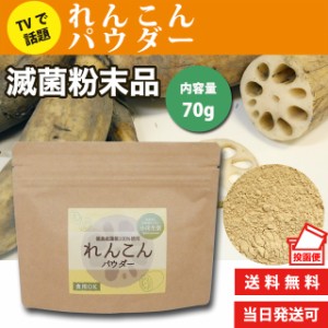 【ポスト投函便送料無料】小川生薬 れんこんパウダー（レンコンパウダー/蓮根パウダー/蓮根粉末） 70ｇ