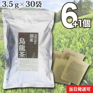 【送料無料】小川生薬 国産烏龍茶 3.5g×30袋 6個セット さらにもう1個プレゼント